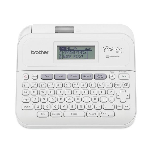 Brother P-Touch PT-D410 Advanced Connected Label Maker, 20 mm/s, 8.9 x 3.9 x 12.3 PTD410
